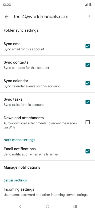 Press the field next to 