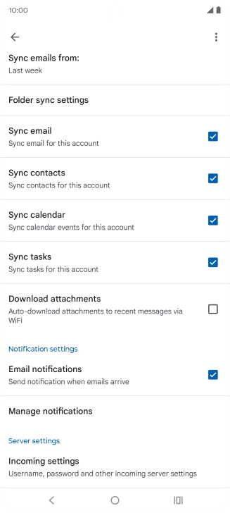 Press the field next to 