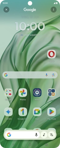 You can search for music playing near you or through the speakers on your device. Press and hold the Home key.