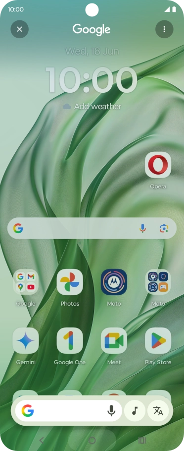 You can search for music playing near you or through the speakers on your device. Press and hold the Home key.