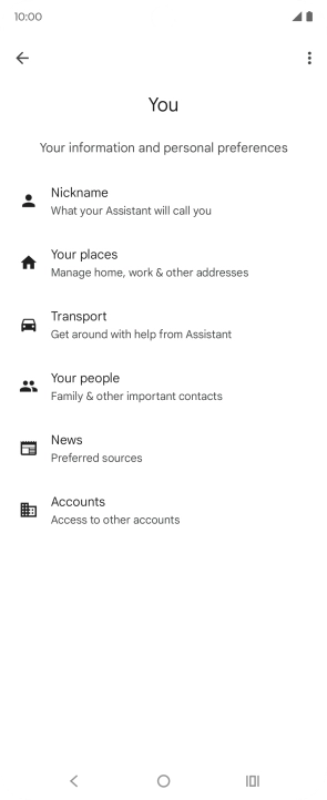 Follow the instructions on the screen to select more settings for Google Assistant. Follow the instructions on the screen to select more settings for Google Assistant.