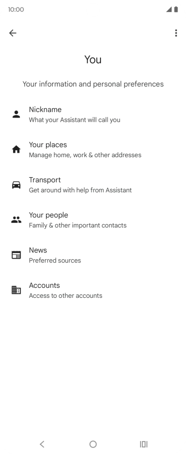 Follow the instructions on the screen to select more settings for Google Assistant. Follow the instructions on the screen to select more settings for Google Assistant.