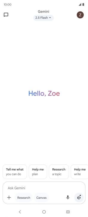 Press the profile icon. Press the profile icon.