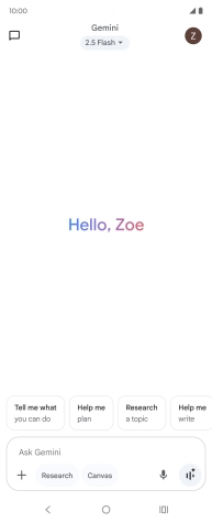 Press the profile icon. Press the profile icon.