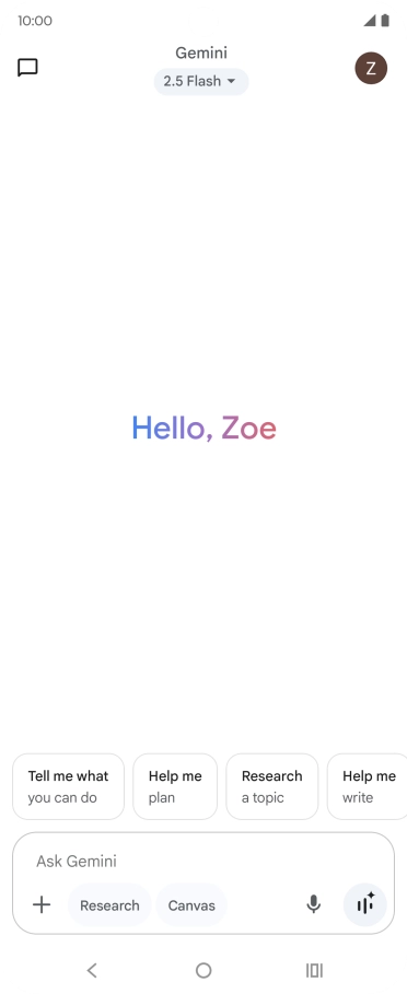 Press the profile icon. Press the profile icon.