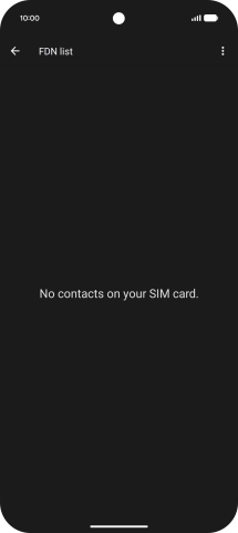 Press the menu icon.