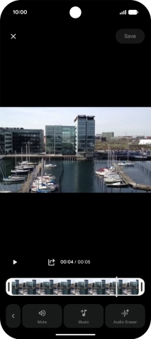 Press Audio Eraser. Press Audio Eraser.