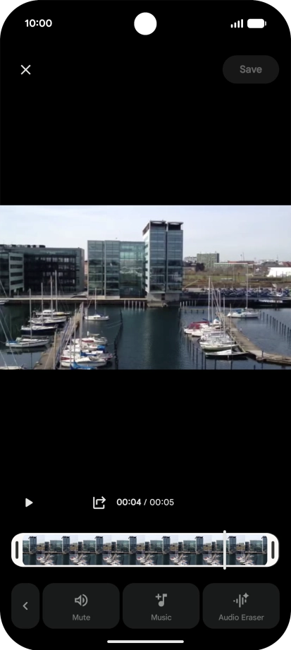 Press Audio Eraser. Press Audio Eraser.