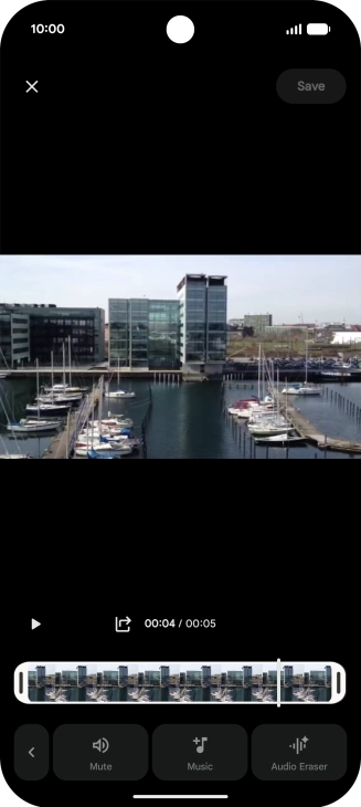 Press Audio Eraser. Press Audio Eraser.