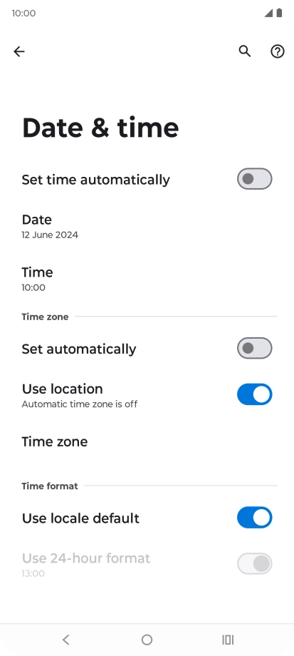 Press the indicator next to Press the indicator next to