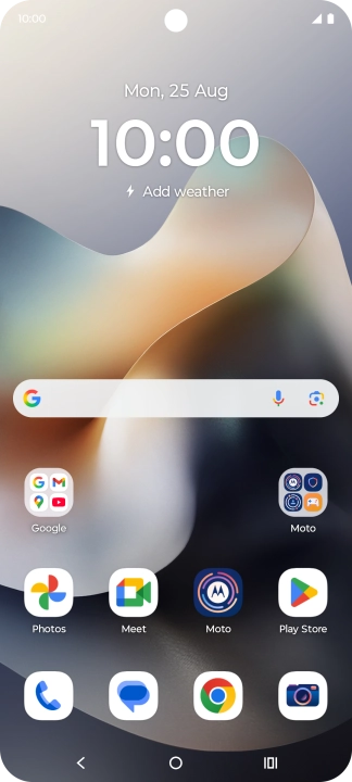 Slide two fingers downwards starting from the top of the screen.
