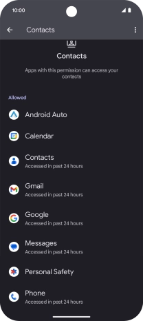Press the required app.