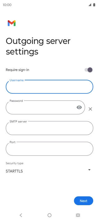 Press the field below 