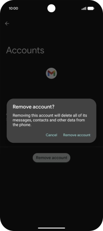 Press Remove account.