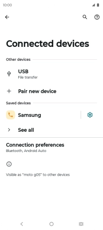 Press the Home key to return to the home screen.