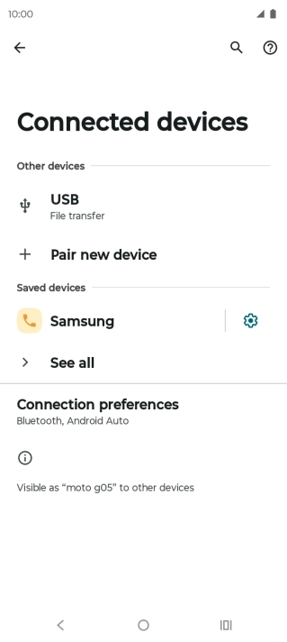 Press the Home key to return to the home screen.