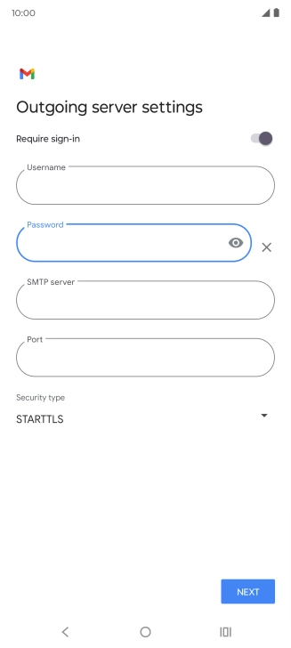 Press the field below 