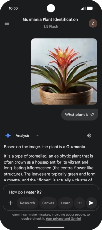 Follow the instructions on the screen to type or speak more questions to continue the conversation. Follow the instructions on the screen to type or speak more questions to continue the conversation.