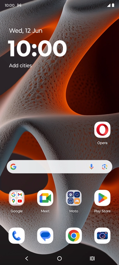 The email message icon shows that you've received a new email message.