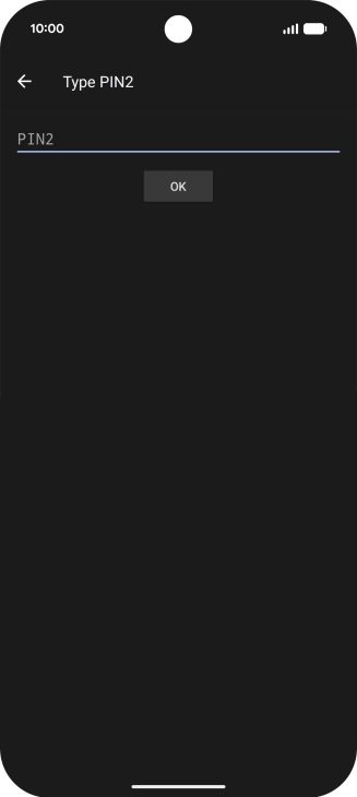 Press PIN2 and key in your PIN2. The default PIN2 is 1111. Press PIN2 and key in your PIN2. The default PIN2 is 1111.