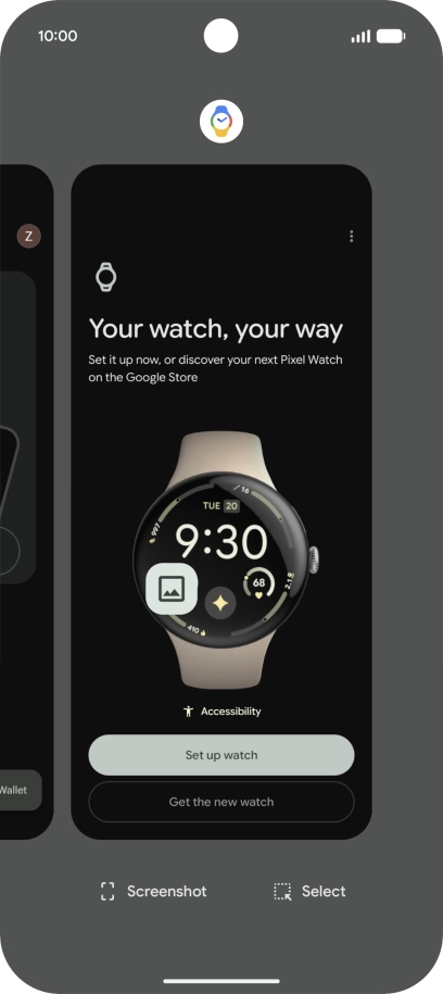 To end one running application, slide your finger upwards on the required application.