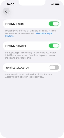 Press the indicator next to Press the indicator next to