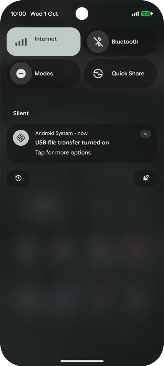 Press Tap for more options.
