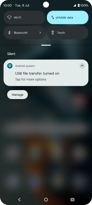 Press Tap for more options.