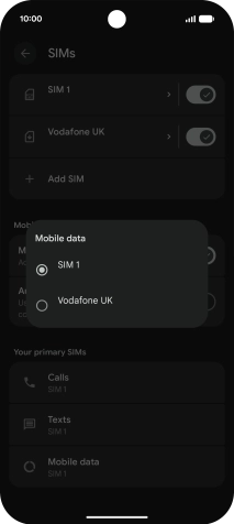 Press the required price plan. Press the required price plan.