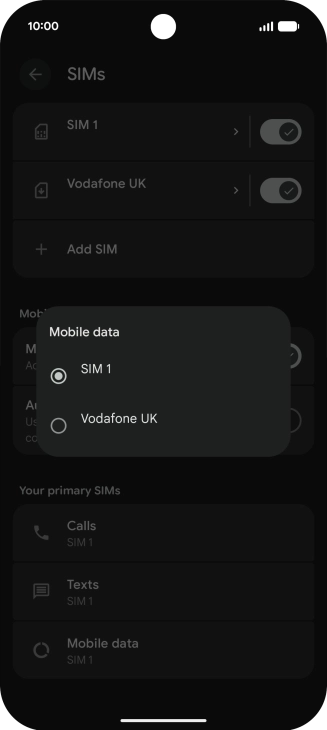 Press the required price plan. Press the required price plan.