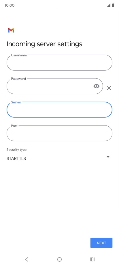 Press the field below 