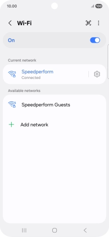 Press the Home key to return to the home screen.