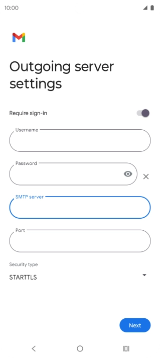 Press the field below 