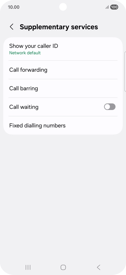 Press Fixed dialling numbers.