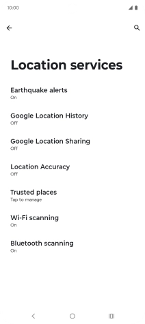 Press Location Accuracy.