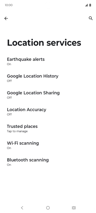 Press Location Accuracy.