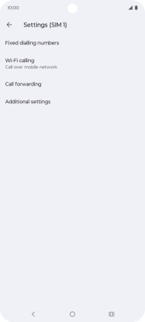 Press Call forwarding.