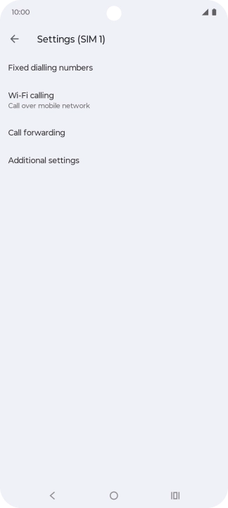 Press Call forwarding.