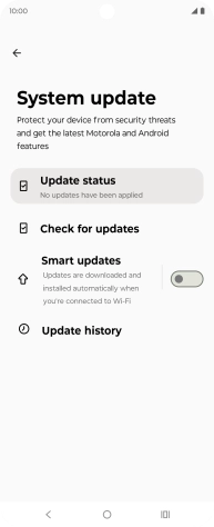 Press Check for updates. If a new software version is available, it's displayed. Follow the instructions on the screen to update the phone software.