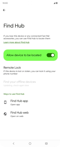 Press the Home key to return to the home screen. Press the Home key to return to the home screen.