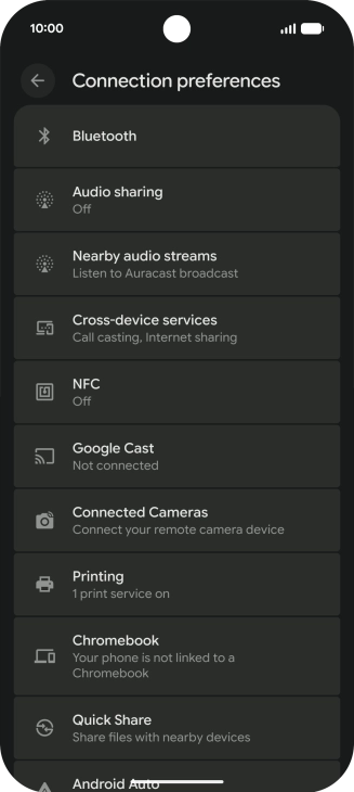 Press NFC. Press NFC.