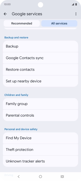 Press Find My Device.
