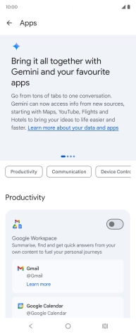 Press the indicator next to the required extension to turn on the function. Press the indicator next to the required extension to turn on the function.