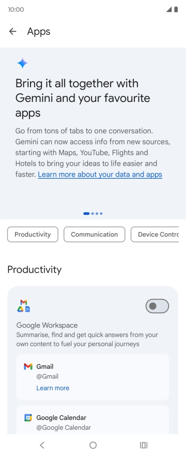 Press the indicator next to the required extension to turn on the function. Press the indicator next to the required extension to turn on the function.