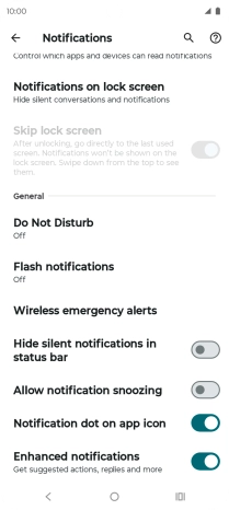 Press Do Not Disturb.
