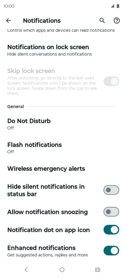 Press Do Not Disturb.