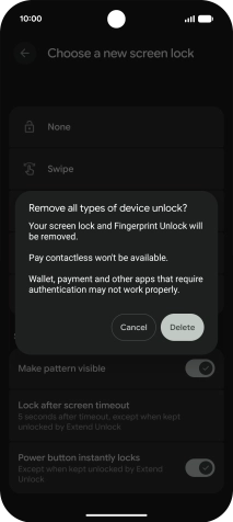 Press Delete. Press Delete.
