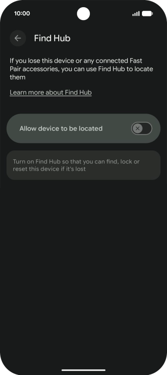 Press the indicator next to Press the indicator next to