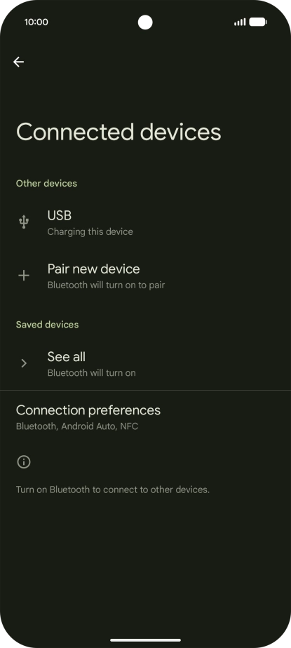 Press Connection preferences.
