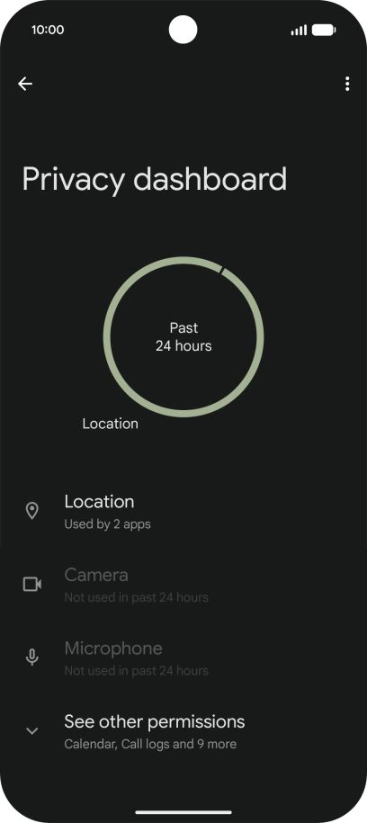 Press See other permissions.